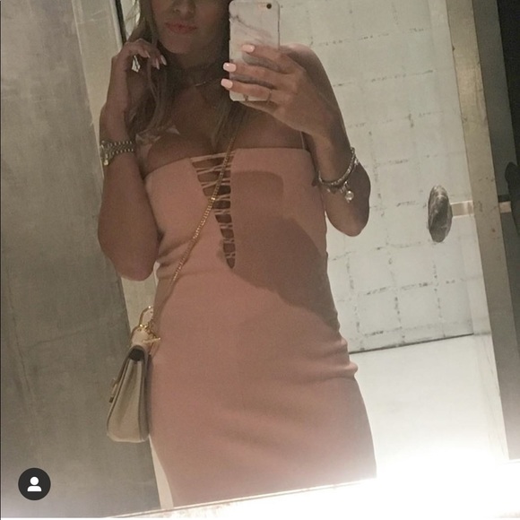 BEC & BRIDGE Metamorphic Plunge Dress in Blush 4 - Picture 8 of 8